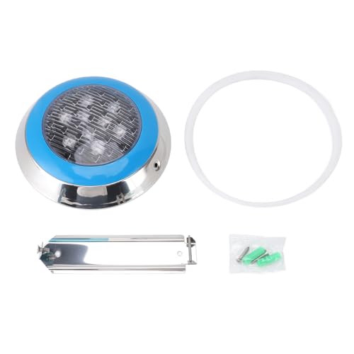 NUMNBE LED Unterwasser Strahler Pool Lampe 24V 12W Weiß, Wasserdicht Eingebauter Einbaustrahler - Energieeffizient, Sicherer Niedervoltbetrieb, Ideal Für Schwimmbad Und Gartenbeleuchtun von NUMNBE