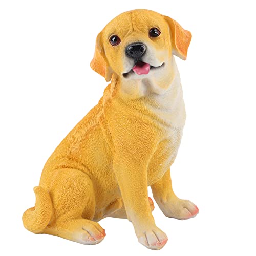 NUMNBE Landschaft Rasen Garten Hof Harz Hohe Simulation Hund ation Tier Welpe Figur Wohnkultur von NUMNBE