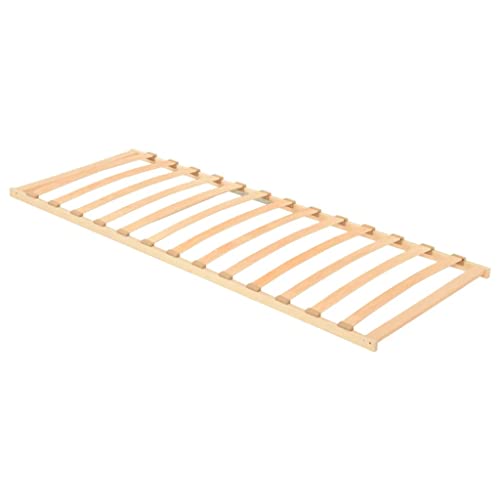 NUMNBE Lattenrost 80 x 200 cm aus Massivbuche und Birke mit SBS Gummikappen stabile Schlafunterlage für 80x200 Matratzen von NUMNBE