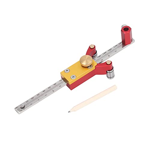NUMNBE Messuhr mit Drehknopf Aluminiumlegierung stabiles Messgerät für Kreise Linien und Höhenmessung vielseitig und kratzfest für Holz Glas Metall NUMNBE Messuhr mit Drehknopf Aluminiumlegierung stabiles Messgerät für Kreise Linien und Höhenmessung vielseitig und kratzfest für Holz Glas Metall von NUMNBE