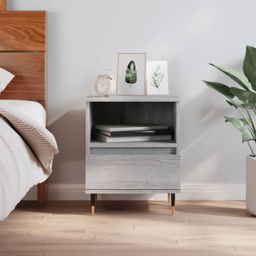 NUMNBE Nachttisch weiß mit Schublade und Fach 45 cm Metallbeine stabil modernes Design für Schlafzimmer NUMNBE Nachttisch weiß mit Schublade und Fach 45 cm Metallbeine stabil modernes Design für Schlafzimmer von NUMNBE