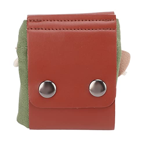NUMNBE Outdoor -Futtertaschen - Premium -PU -Leder -Leinwand mit großer Kapazität für Obstpfläzung und Camping -Taille Hanging -Werkzeugtasche () (Green) von NUMNBE