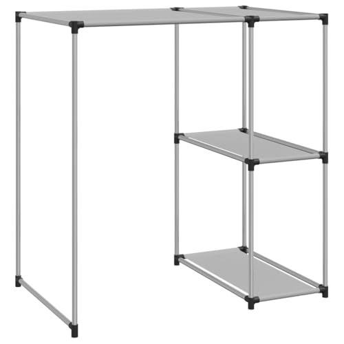 NUMNBE Regal über Waschmaschine 87x55x90 cm grau stabiles Eisengestell mit Aufbewahrungsflächen für Bad und Waschraum von NUMNBE