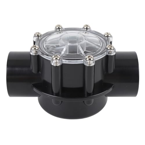 NUMNBE Rückschlagventil 2 Zoll Gerade 180° – PVC Rückflussverhinderer mit transparentem Deckel, Pool & Aquarium – Zuverlässiger Wasseranschluss von NUMNBE