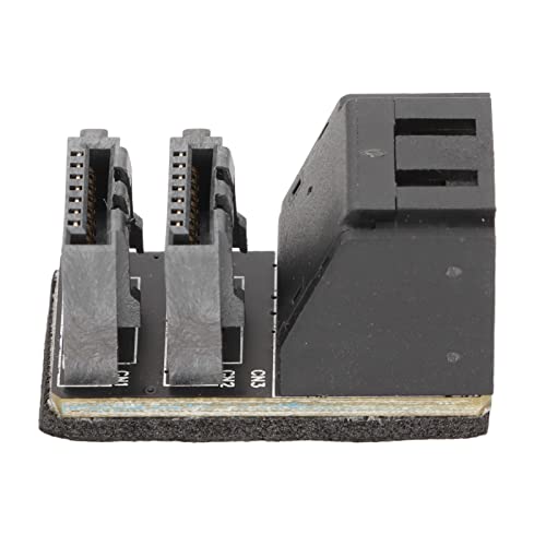 NUMNBE Sata 7Pin Dual -Grenzfläche beide Seiten 90 Grad 180 Grad Lenkung 12G Hochgeschwindigkeit Motherboard Sata 7Pin Dual -Adapter (For PH572 90 Degrees) von NUMNBE