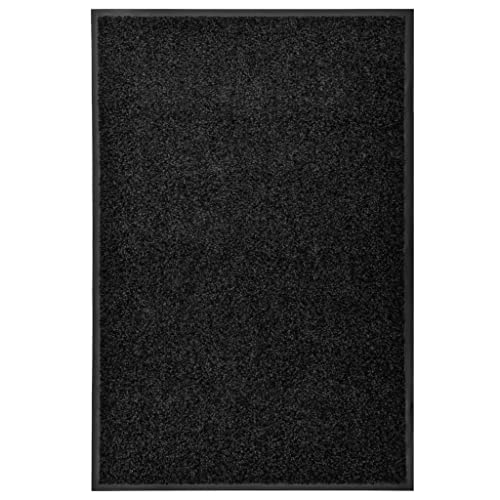 NUMNBE Schmutzfangmatte 90 x 60 cm Schwarz rutschfest wasserabsorbierend waschbar für Innen und Außenbereich NUMNBE Schmutzfangmatte 90 x 60 cm Schwarz rutschfest wasserabsorbierend waschbar für Innen und Außenbereich von NUMNBE