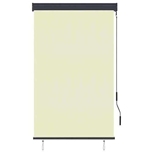 NUMNBE Sichtschutz Balkon 39x98 Zoll Schutz blockierend Polyester mit Aluminium Stahl Handkurbel von NUMNBE