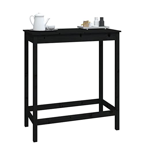 NUMNBE Stehtisch aus Kiefernholz 100x50x110 cm Schwarz stabile Holzoberfläche rustikaler Bar Tisch für Küche und Partys NUMNBE Stehtisch aus Kiefernholz 100x50x110 cm Schwarz stabile Holzoberfläche rustikaler Bar Tisch für Küche und Partys von NUMNBE