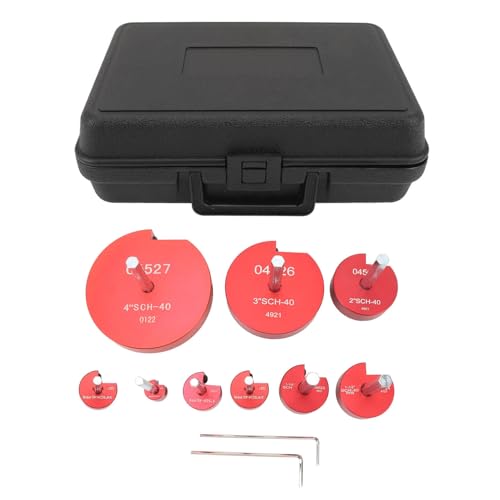 Professioneller Rohrentgrater PVC Rohrentgrater 8 - teiliges Set, Kunststoffrohr Anfaser Werkzeug für Wasserleitungen und Abflussleitungen - Hohe Effizienz, Robuste Verarbeitung, (8pcs) von NUMNBE