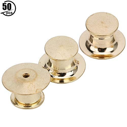 Push Pin CLASPS - Federbefestigungselemente für einfache Installation, sichern Sie Ihre Stifte an Lanyards und Hemden, Messingmaterial, sicher und Werkzeug - Verwendung, (type 1) von NUMNBE