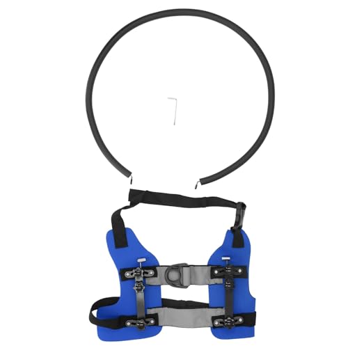 Ringgeschirr für Blinde Hunde, Verstellbar, Robuster Ring, Größe M, Rot - Ausbruchsicheres Bumper Guard, Sicherer Schutz, Für Sehbehinderte Haustiere (S) von NUMNBE