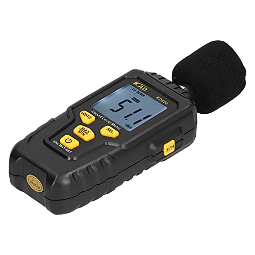 Schallpegelmesser digital mit LCD Display und Thermometer 35 bis 135 dB Präzise Messung Max Min Speicher Tragbar für Innen und Außen Schallpegelmesser digital mit LCD Display und Thermometer 35 bis 135 dB Präzise Messung Max Min Speicher Tragbar für Innen und Außen von NUMNBE
