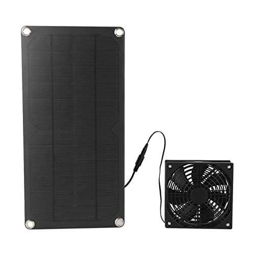 Solar Panel Fan Kit 20W, Tragbarer Solarlüfter Für Gewächshaus, Hühnerstall Und Gartenhaus - Effiziente Belüftung, 12V DC Betrieb, Ideal Für Frische Luft Und Temperaturkontrolle von NUMNBE