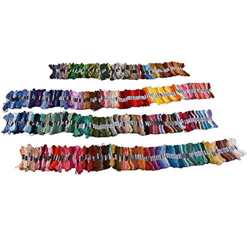 Stickgarn Mehrfarbig - 447 Farben Polyester Stickfaden - Farbbrillant, Langlebig & Vielseitig für Puppen, Armbänder, Handschuhe & Handarbeiten Stickgarn Mehrfarbig - 447 Farben Polyester Stickfaden - Farbbrillant, Langlebig & Vielseitig für Puppen, Armbänder, Handschuhe & Handarbeiten von NUMNBE