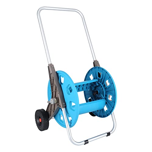 Wasserrohrhalter 80m mit Kurbel Aluminium stabile Konstruktion rutschfeste Abdeckung für Gartenschlauchbewässerung im Garten von NUMNBE