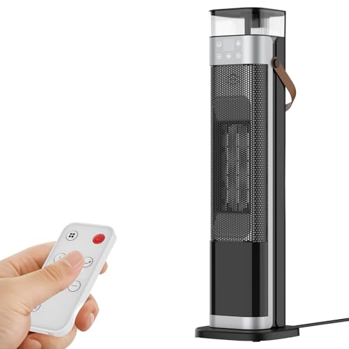 Heizlüfter, 2000W, PTC Heizlüfter, Drei Gangmodi, 12H Timer, Temperaturanzeige, Luftbefeuchter, Lichtanzeige, Fernbedienung, Überhitzungs- & Kippschutz, für Zuhause, Büro Heizlüfter, 2000W, PTC Heizlüfter, Drei Gangmodi, 12H Timer, Temperaturanzeige, Luftbefeuchter, Lichtanzeige, Fernbedienung, Überhitzungs- & Kippschutz, für Zuhause, Büro von NUMNER