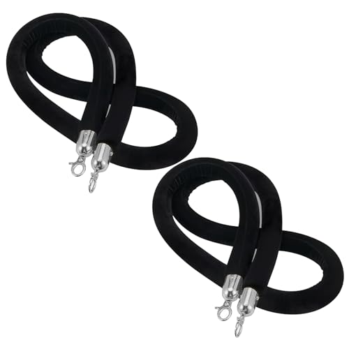 Absperrseil Schwarzer Samtseilsperre 2er-Pack, 1,2 M 1,5 M 1,8 M 2 M Rungenseil Zur Kontrolle Der Menschenmenge, Edler Warteschlangenteiler für Hotels, Kirchenbankkrankenhäuser ( Color : Silver Hook , Absperrseil Schwarzer Samtseilsperre 2er-Pack, 1,2 M 1,5 M 1,8 M 2 M Rungenseil Zur Kontrolle Der Menschenmenge, Edler Warteschlangenteiler für Hotels, Kirchenbankkrankenhäuser ( Color : Silver Hook , von Innovz