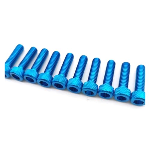 10 stücke bunte universal 6MM racing moto kreuz teil kit verkleidung bike moto befestigungs Muttern Schrauben zubehör moto rcycle schraube(Black) von NUNQTYKJT