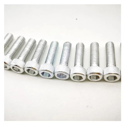 10 stücke bunte universal 6MM racing moto kreuz teil kit verkleidung bike moto befestigungs Muttern Schrauben zubehör moto rcycle schraube(Orange) von NUNQTYKJT