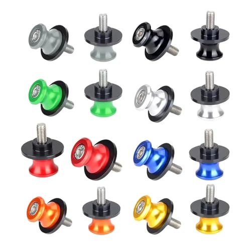 2 STÜCKE Kreative Universal Motorradständer Heberahmen Schrauben Änderungszubehör for Motorradzubehör(Titanium) von NUNQTYKJT