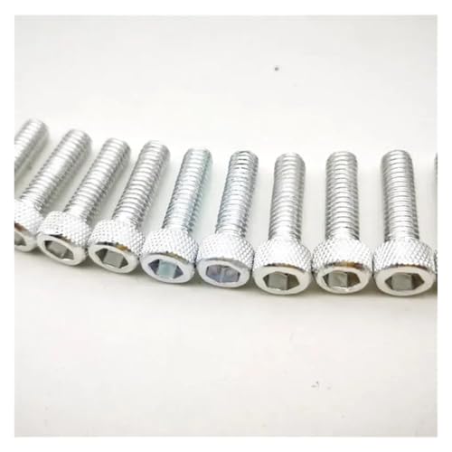 Motorrad-Schraubenzubehör – 10 Stück bunte Universal-6-mm-Muttern und -Schrauben for Verkleidung, Fahrrad, Motorrad(10 pcs B) von NUNQTYKJT