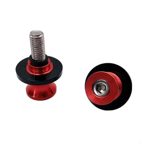 Schwingenspulen, Hinterradständerschrauben, Schieber, 6 mm, 8 mm, 10 mm, dekorative Schieberständerschraube for Motorrad, universell(R6FA3TT307346-R-10) von NUNQTYKJT