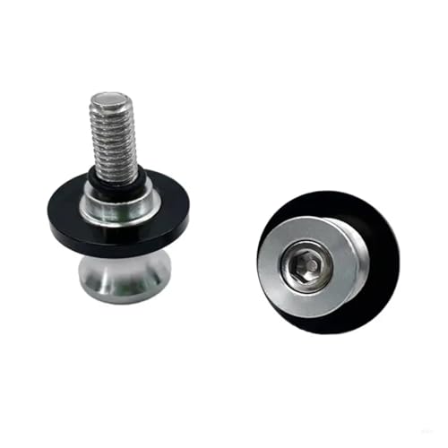 Schwingenspulen, Hinterradständerschrauben, Schieber, 6 mm, 8 mm, 10 mm, dekorative Schieberständerschraube for Motorrad, universell(R6FA3TT307346-S-10) von NUNQTYKJT