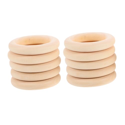 NUOBESTY 10stücke Naturholzringe Unbehandelte Massivholzringe Für Makramee Diy-bastelarbeiten Schmuckherstellung Holzmaserung ø NUOBESTY 10stücke Naturholzringe Unbehandelte Massivholzringe Für Makramee Diy-bastelarbeiten Schmuckherstellung Holzmaserung ø von NUOBESTY