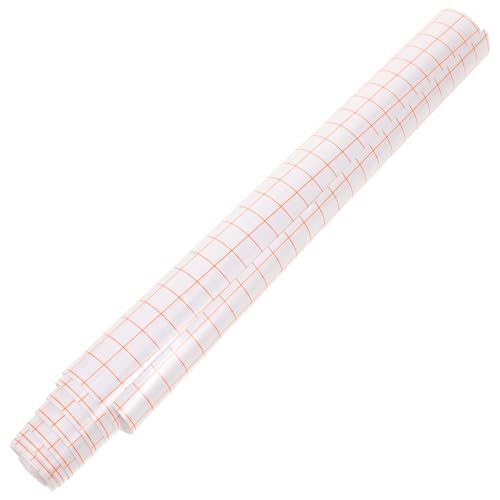 NUOBESTY 1 Blatt Positionierungsfolie für Vinyl mit Gitter Orange Selbstklebend für Aufkleber Fenster Türen und Diy Projekte Langlebig und Flexibel Strapazierfähigem Pet Material von NUOBESTY