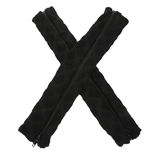 NUOBESTY 2er-Pack Dehnbare Armlehnenschoner Für Gaming-Stuhl Für Bürostühle Flecken- Und Kratzfest Bequemer Stoff Schwarz von NUOBESTY
