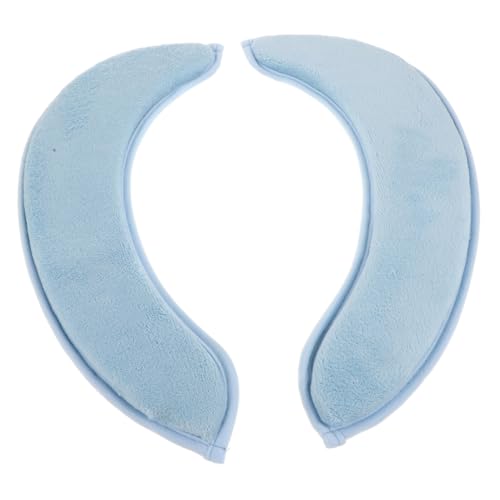 NUOBESTY 1 Paar Selbstklebender Toilettenpad Badezimmerzubehör Unterlage Abdeckung gepolsterter Toilettensitz Pads aufkleber toilettendeckel Sitzkissen WC-Sitzbezug Toilettensitzdeckel Blau von NUOBESTY