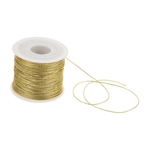 NUOBESTY 1 Rolle Farbiger Gold- und Silberfaden Schlüsselbrett Bausatz Schwerlastschlüssel Herrscher Bungee bastelschnur geschenkband Geschenkkordel DIY Haustierseile das Haustier Golden NUOBESTY 1 Rolle Farbiger Gold- und Silberfaden Schlüsselbrett Bausatz Schwerlastschlüssel Herrscher Bungee bastelschnur geschenkband Geschenkkordel DIY Haustierseile das Haustier Golden von NUOBESTY