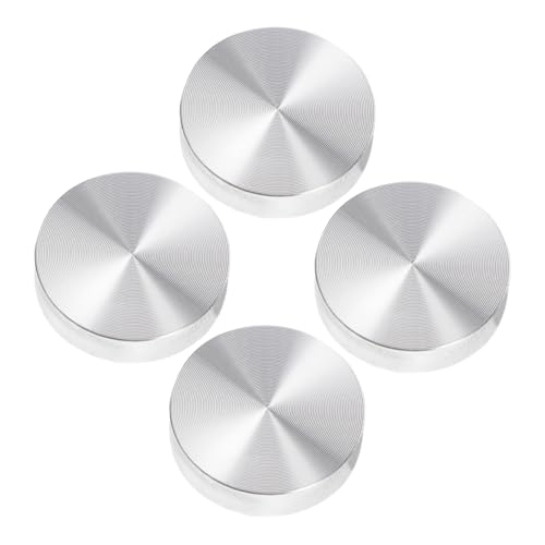 NUOBESTY 4stücke Teiliger Runder Aluminiumlegierungsscheibenadapter Für -teetische Praktisch Und Sicher Installieren Geeignet Für Vitrinen Und Glastische von NUOBESTY