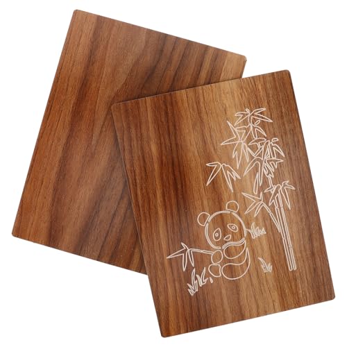 NUOBESTY 1 Satz Blumenpresse Set Holz Teiliges DIY Druckwerkzeug für Gepresste Blumen für Scrapbooking Karten und Bastelprojekte Panda Design von NUOBESTY