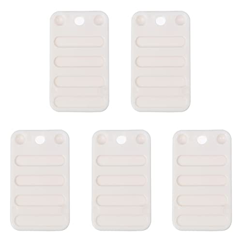 NUOBESTY 5stücke Kunststoff-nivellierscheiben DIY Tischkeile Möbel-nivellierscheiben Weiß Geriffelte Unterseite Feste Halterung Stapelbar Für Heimwerker von NUOBESTY