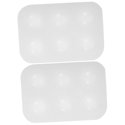 NUOBESTY 1 Satz Docker Modifizierte Scheinwerfer Bastel-farbtablett Trimmen Shampoo-Spender Farbmischpalette Malerpalette Künstlerpalette Ölgemälde-tablett Kieselgel 2st von NUOBESTY