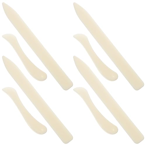 NUOBESTY 1 Satz Eindringkörper Aus Knochenpapier Buchbinderei Werkzeug Karton Stiftstand Anzeigetafel Knochenordner Papierfalter Für Papierhandwerk Gebogener Ordner Aus Knochen Plastik 8st von NUOBESTY