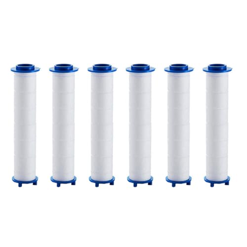 NUOBESTY 6 Stück Duschfilter Ersatz – Austauschbare PP Baumwollfilter für Filterdusche, Wasserfilter Einsatz für Duschkopf, Hochleistung Filterelement Set (Blau) NUOBESTY 6 Stück Duschfilter Ersatz – Austauschbare PP Baumwollfilter für Filterdusche, Wasserfilter Einsatz für Duschkopf, Hochleistung Filterelement Set (Blau) von NUOBESTY