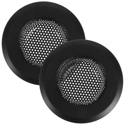 NUOBESTY 1 Satz Filterbodenabfluss Spülbecken Küchenspüle Sieb Spüle Filterkorb Fangen Entleeren Fänger Filtersieb Für Küchenspüle Spülensieb Rostfreier Stahl Black 2 Stück von NUOBESTY