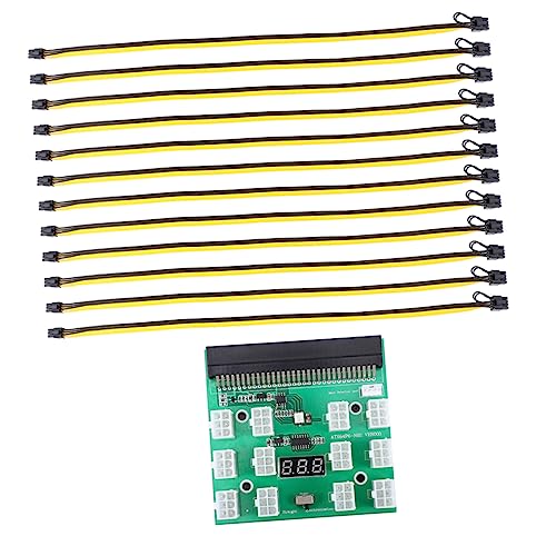 NUOBESTY 1 Satz GPU Mining Power Supply Adapter Pin zu Pin Kabel und Power Board für Grafikkarten Stabil Hochleistungsfähig Einfache Installation Geeignet NUOBESTY 1 Satz GPU Mining Power Supply Adapter Pin zu Pin Kabel und Power Board für Grafikkarten Stabil Hochleistungsfähig Einfache Installation Geeignet von NUOBESTY