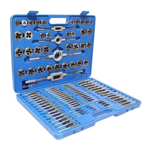 NUOBESTY 1 Satz Gewindebohrer und Gewindeschneider Set Teilig Stahl mit Tragbarem Werkzeugkoffer für Präzises Gewindeschneiden und Handtapping Maschinenbearbeitung NUOBESTY 1 Satz Gewindebohrer und Gewindeschneider Set Teilig Stahl mit Tragbarem Werkzeugkoffer für Präzises Gewindeschneiden und Handtapping Maschinenbearbeitung von NUOBESTY