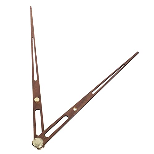 NUOBESTY 1 Satz Hänge Uhren Zeiger Ziffern Retro Ersatz Wanduhren Für Wohnkultur Teile des Uhrwerks Teile Der Hausuhr Uhrzeiger Aus Holz Holzhände Taktzeiger Uhr DIY Teile Brown Messing von NUOBESTY