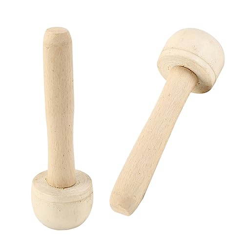 NUOBESTY Ergonomischer Griff Glatter Pilz-Roller Aus Holz 2 Tintenroller-Werkzeuge Für Den Kunstdruck von NUOBESTY