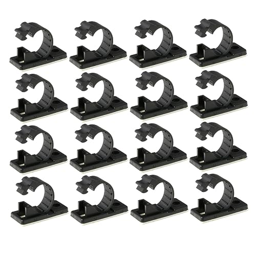 NUOBESTY 1 Satz Kabelclips Selbstklebend Verstellbare Kabelhalter Für Netzwerkkabel Lautsprecherkabel Stromkabel Installieren Glatten Oberflächen Schwarz 25 Stück NUOBESTY 1 Satz Kabelclips Selbstklebend Verstellbare Kabelhalter Für Netzwerkkabel Lautsprecherkabel Stromkabel Installieren Glatten Oberflächen Schwarz 25 Stück von NUOBESTY