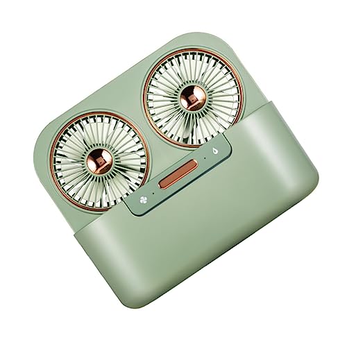 NUOBESTY 1 Satz Kompakter USB Tischventilator mit Zwei Sprühdüsen Tragbarer Luftbefeuchter für Zuhause und Büro Leise Stunden Betriebszeit Grün für Kühlende Erfrischung NUOBESTY 1 Satz Kompakter USB Tischventilator mit Zwei Sprühdüsen Tragbarer Luftbefeuchter für Zuhause und Büro Leise Stunden Betriebszeit Grün für Kühlende Erfrischung von NUOBESTY