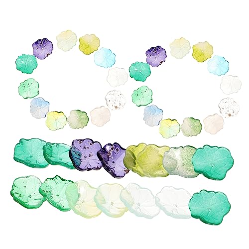 NUOBESTY 1 Satz Künstliche Lotusblätter Dekorationen Für DIY Projekte Acryl Ornament Für Fischbecken Teich Und Garten Handwerkskunst Und Kreative Raumgestaltung 50 Stück von NUOBESTY