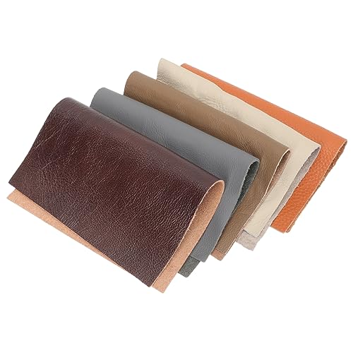 NUOBESTY 1 Satz Lederstoffe Bastelmaterial Bastel Materialien Lederbrieftaschen Perlenmatten Zum Perlensticken Besteck Handwerkliche Herstellung Von Leder Neuheitsleder Echtes Leder 5st von NUOBESTY
