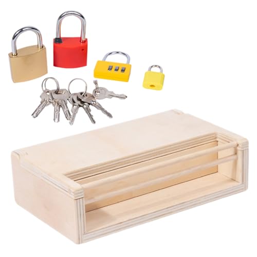 NUOBESTY 1 Satz Lock Key Lernspielzeug für Kleinkinder Montessori Holzspielzeug Hand Augen Koordination und Logischem für Jungen und Mädchen Ab Jahr NUOBESTY 1 Satz Lock Key Lernspielzeug für Kleinkinder Montessori Holzspielzeug Hand Augen Koordination und Logischem für Jungen und Mädchen Ab Jahr von NUOBESTY