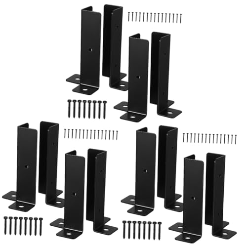 NUOBESTY 1 Satz Pergola Pfostenträger Höhenverstellbare Pfostenbasis Halterungen Für Stabile Zaun Und Geländerinstallationen Robust Für Außenbereiche 4 Stück von NUOBESTY