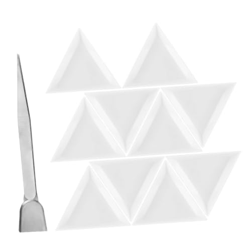 NUOBESTY 1 Satz Perlensortiertablett Perlenschale Strasstablett Perlenwerkzeug Perlenplatten Für Die Schmuckherstellung Sortierfächer Aus Strass Strass-tabletts Perlentablett Kunststoff von NUOBESTY